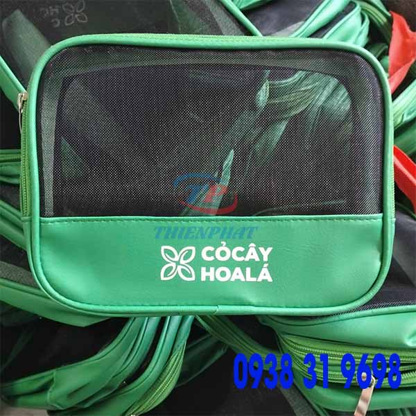 Túi đựng mỹ phẩm phối lưới